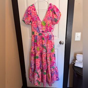 NWT Lilly Pulitzer Grace Dress in Pink Isle Best of Friends